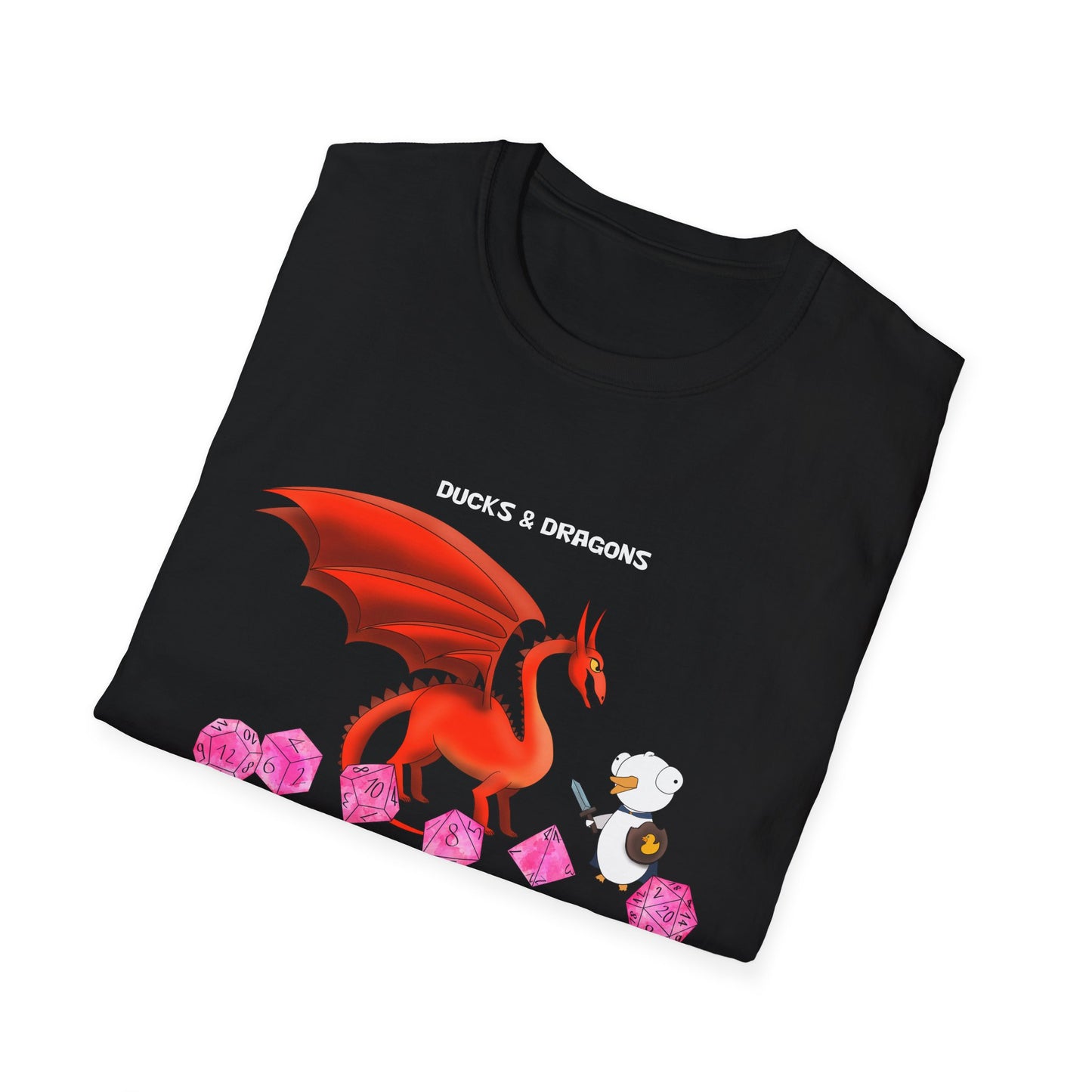 D&D Ducks And Dragons | Dippy Duck T shirt | Cute and Funny Unisex T shirt | Dungeon Master Shirt | DnD Clothing