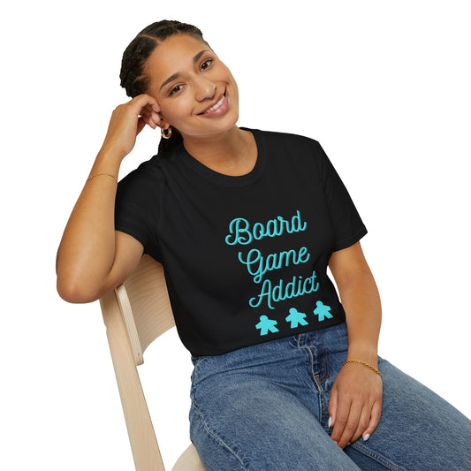 Board Games Addict_Blue | Funny Gaming T shirt | Cute and Funny Unisex Clothing | Gamers T shirt