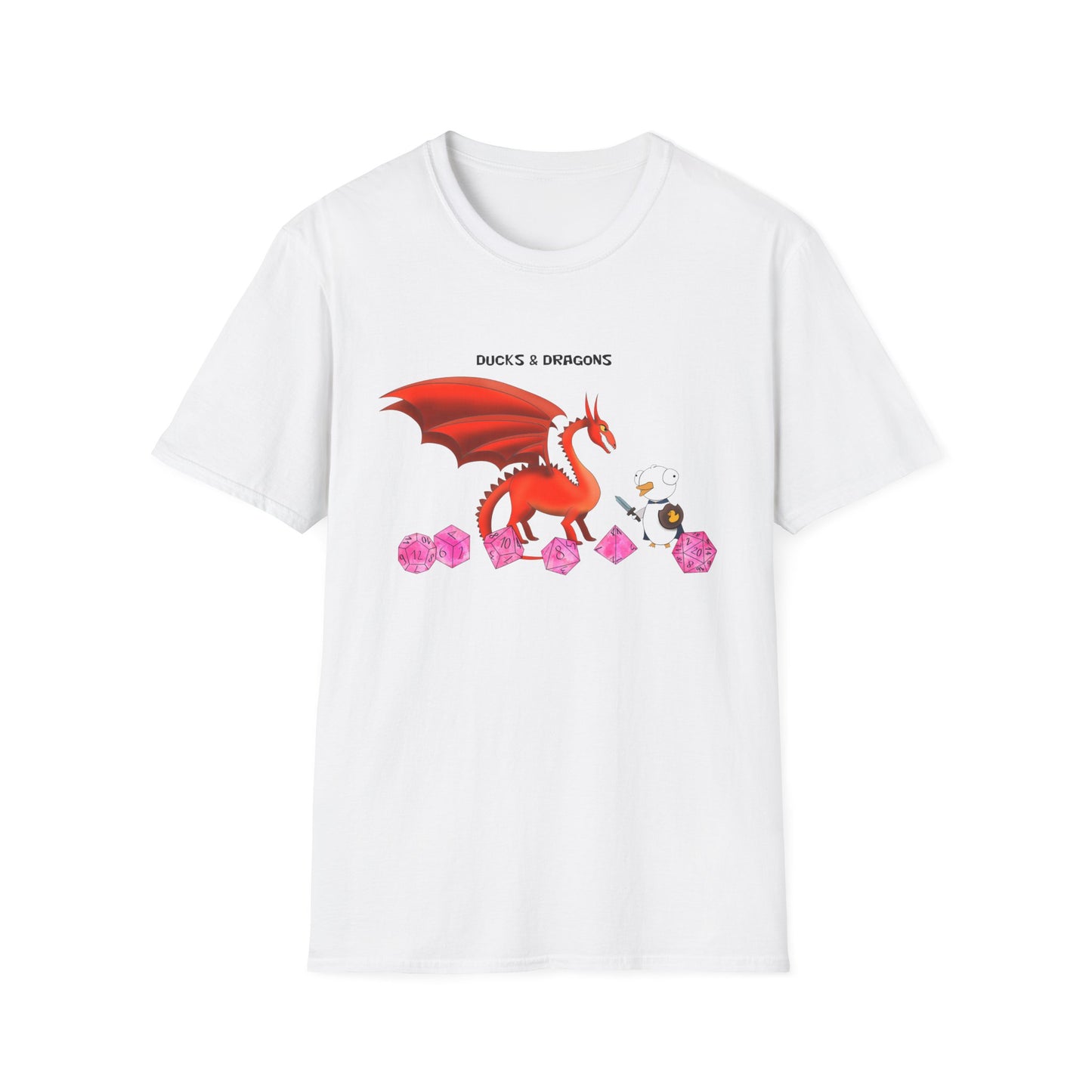 D&D Ducks And Dragons | Dippy Duck T shirt | Cute and Funny Unisex T shirt | Dungeon Master Shirt | DnD Clothing