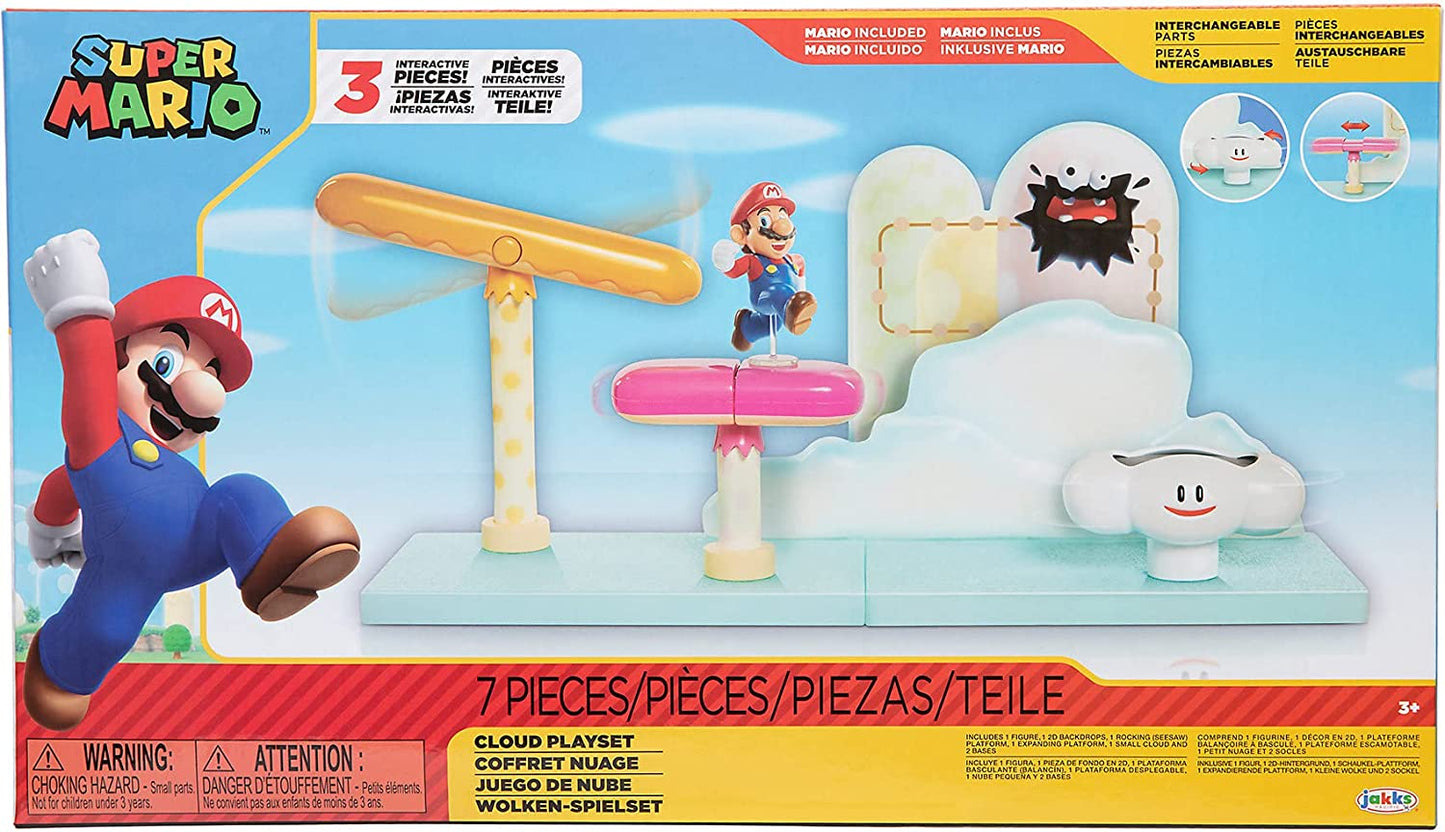[Grade B] World of Nintendo 2.5" Super Mario Cloud Playset