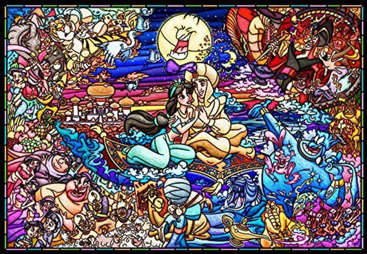[Grade A] Disney Aladdin Story Stained Glass Puzzle 1,000 pieces