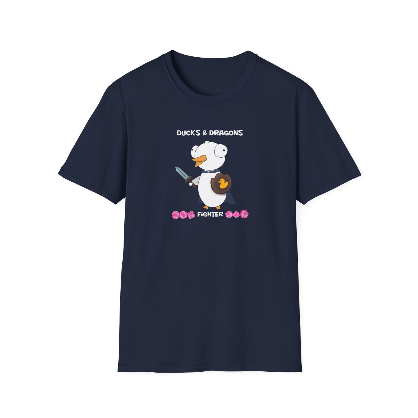 D&D Ducks And Dragons Fighter | Dippy Duck T shirt | Cute and Funny Unisex T shirt | Fighter Class Shirt | DnD Clothing