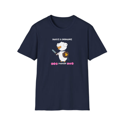 D&D Ducks And Dragons Fighter | Dippy Duck T shirt | Cute and Funny Unisex T shirt | Fighter Class Shirt | DnD Clothing