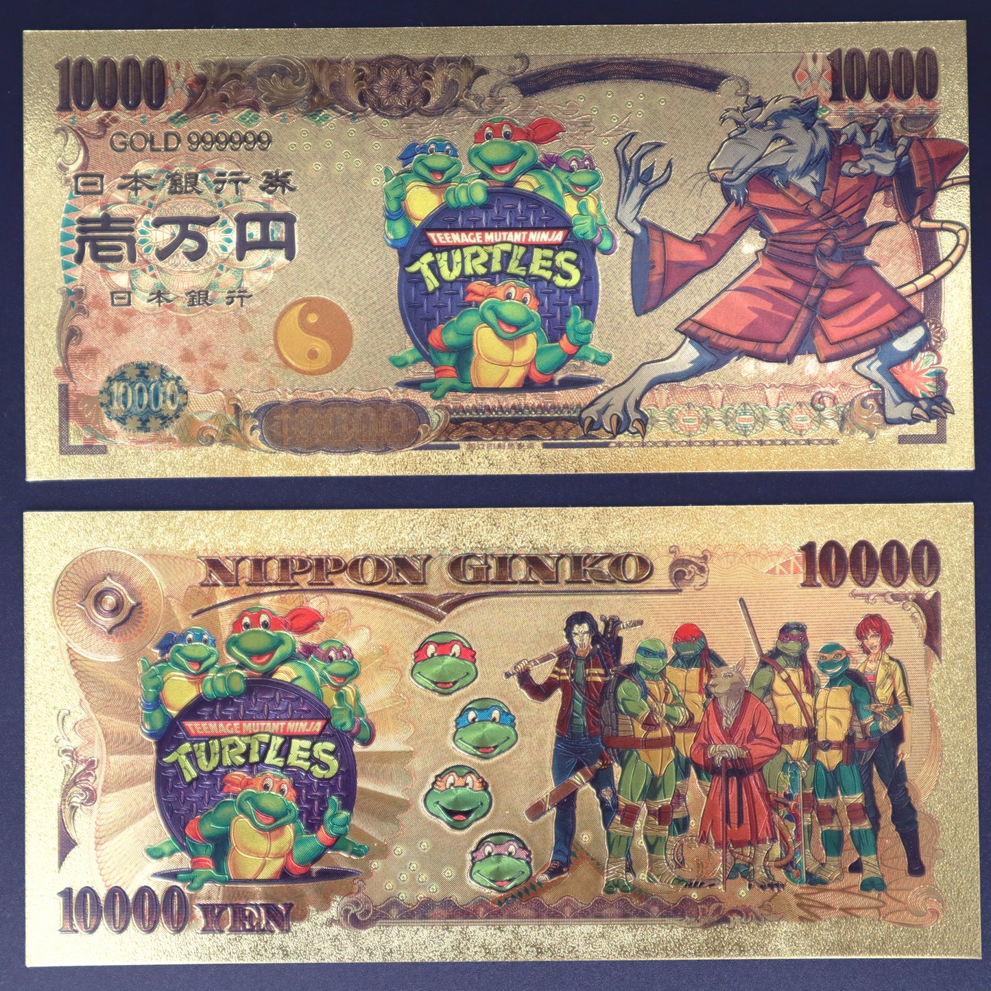 Ninja Turtles Collectible Golden Foil Banknotes