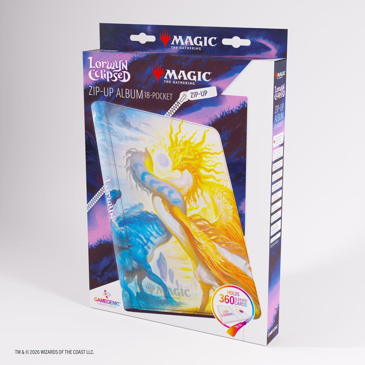 [Grade B] Gamegenic Magic The Gathering Lorwyn Eclipsed Zip-Up Album 18-Pocket - Celestial Reunion
