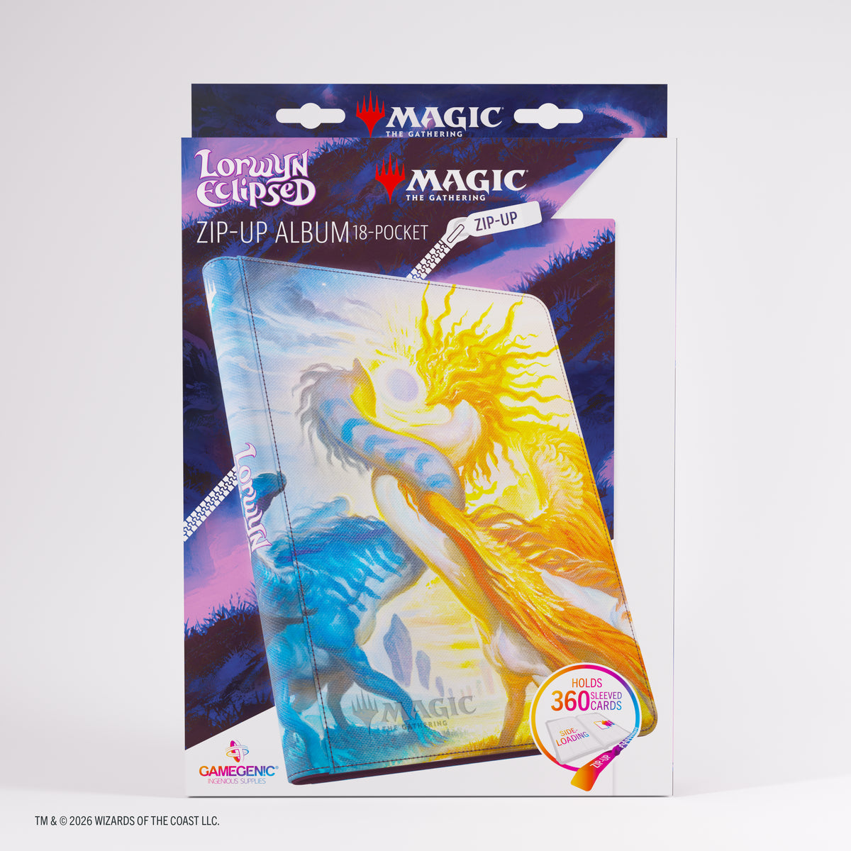 [Grade B] Gamegenic Magic The Gathering Lorwyn Eclipsed Zip-Up Album 18-Pocket - Celestial Reunion