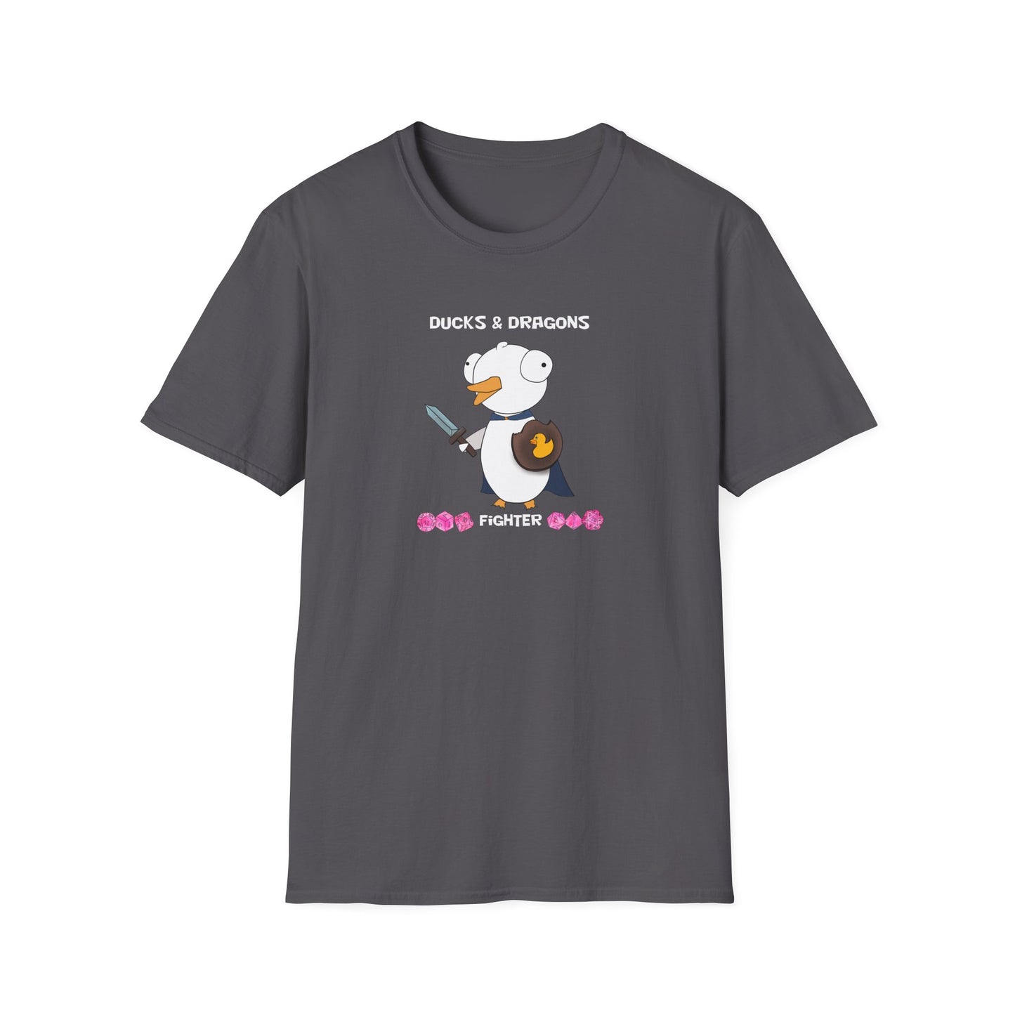 D&D Ducks And Dragons Fighter | Dippy Duck T shirt | Cute and Funny Unisex T shirt | Fighter Class Shirt | DnD Clothing