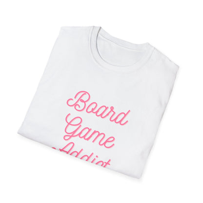 Board Games Addict_Pink | Funny Gaming T shirt | Cute and Funny Unisex Clothing | Gamers T shirt