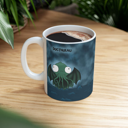 DuCthulhu | Cute and Funny Ceramic Coffee Cup | Dippy Duck Mug | 11oz/0.33 l