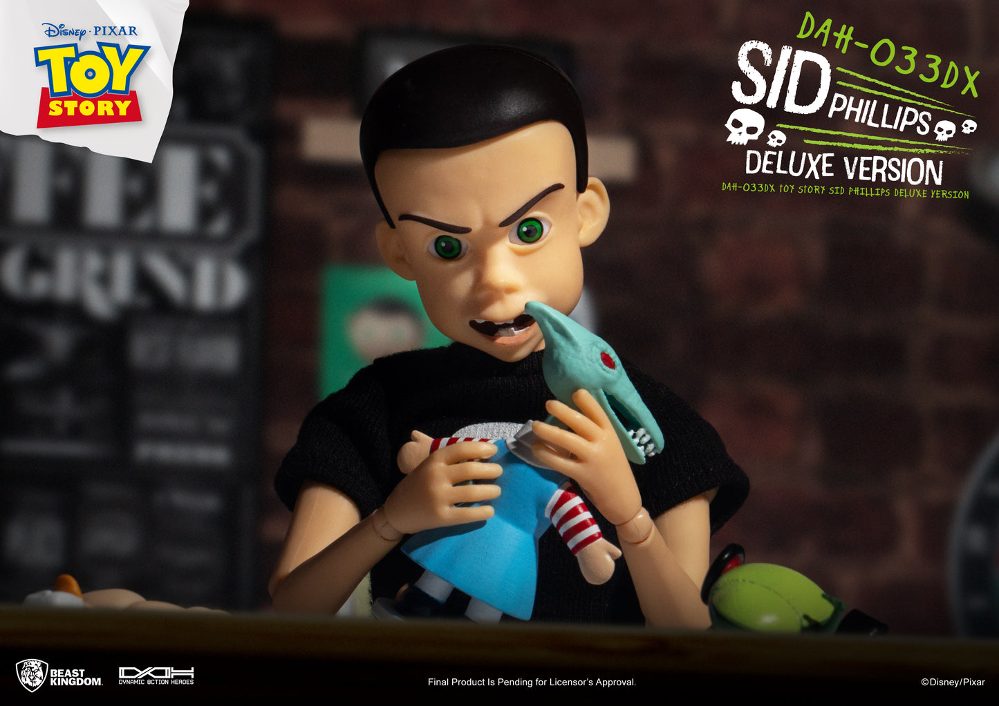 [Grade B] Beast Kingdom Dynamic Action Heroes Toy Story Sid Phillips Deluxe Version