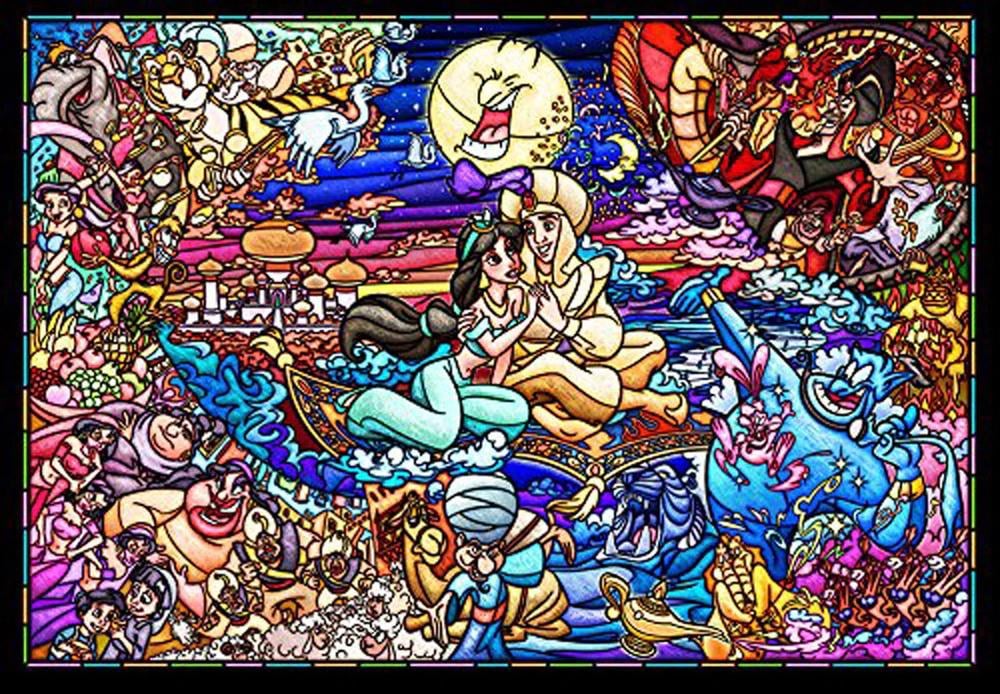 [Grade B] Disney Aladdin Story Stained Glass Puzzle 500 pieces