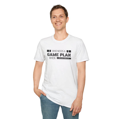 Who Needs A Game Plan When You Have Dumb Luck | Cute and Funny Unisex T shirt | Gamers Shirt | Board Gamers Tee | Video Game T Shirt
