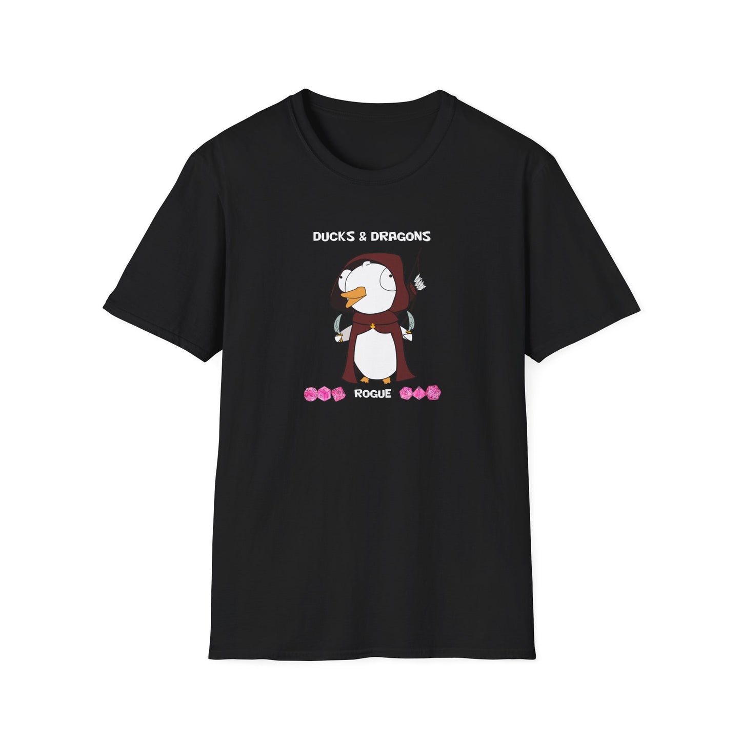 D&D Ducks And Dragons Rogue | Dippy Duck T shirt | Cute and Funny Unisex T shirt | Rogue Class Shirt | DnD Clothing