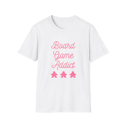 Board Games Addict_Pink | Funny Gaming T shirt | Cute and Funny Unisex Clothing | Gamers T shirt
