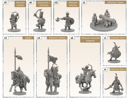 Time of Legends Joan of Arc Ottoman Army Expansion. Miniatures Only!