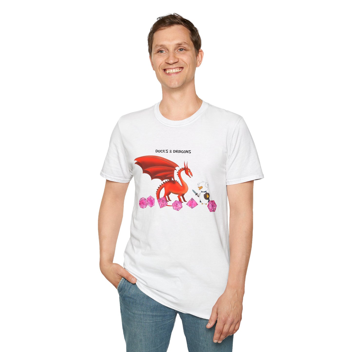 D&D Ducks And Dragons | Dippy Duck T shirt | Cute and Funny Unisex T shirt | Dungeon Master Shirt | DnD Clothing