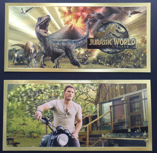 Jurassic World Collectible Golden Foil Banknotes