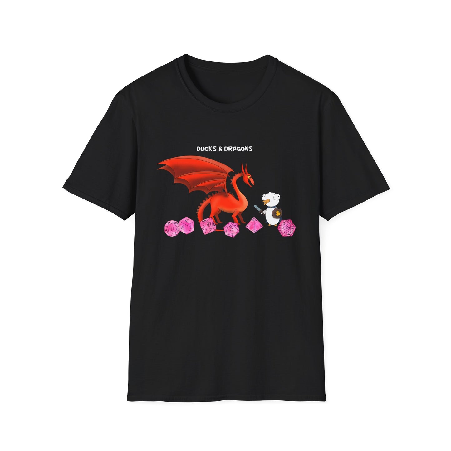 D&D Ducks And Dragons | Dippy Duck T shirt | Cute and Funny Unisex T shirt | Dungeon Master Shirt | DnD Clothing