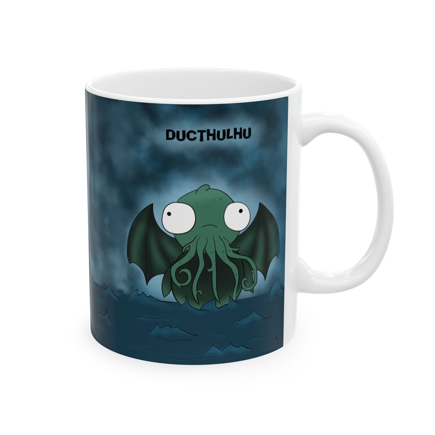 DuCthulhu | Cute and Funny Ceramic Coffee Cup | Dippy Duck Mug | 11oz/0.33 l