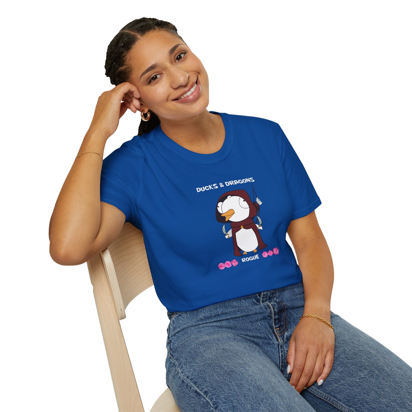 D&D Ducks And Dragons Rogue | Dippy Duck T shirt | Cute and Funny Unisex T shirt | Rogue Class Shirt | DnD Clothing