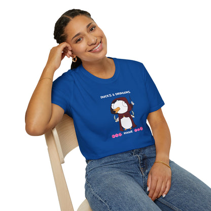 D&D Ducks And Dragons Rogue | Dippy Duck T shirt | Cute and Funny Unisex T shirt | Rogue Class Shirt | DnD Clothing