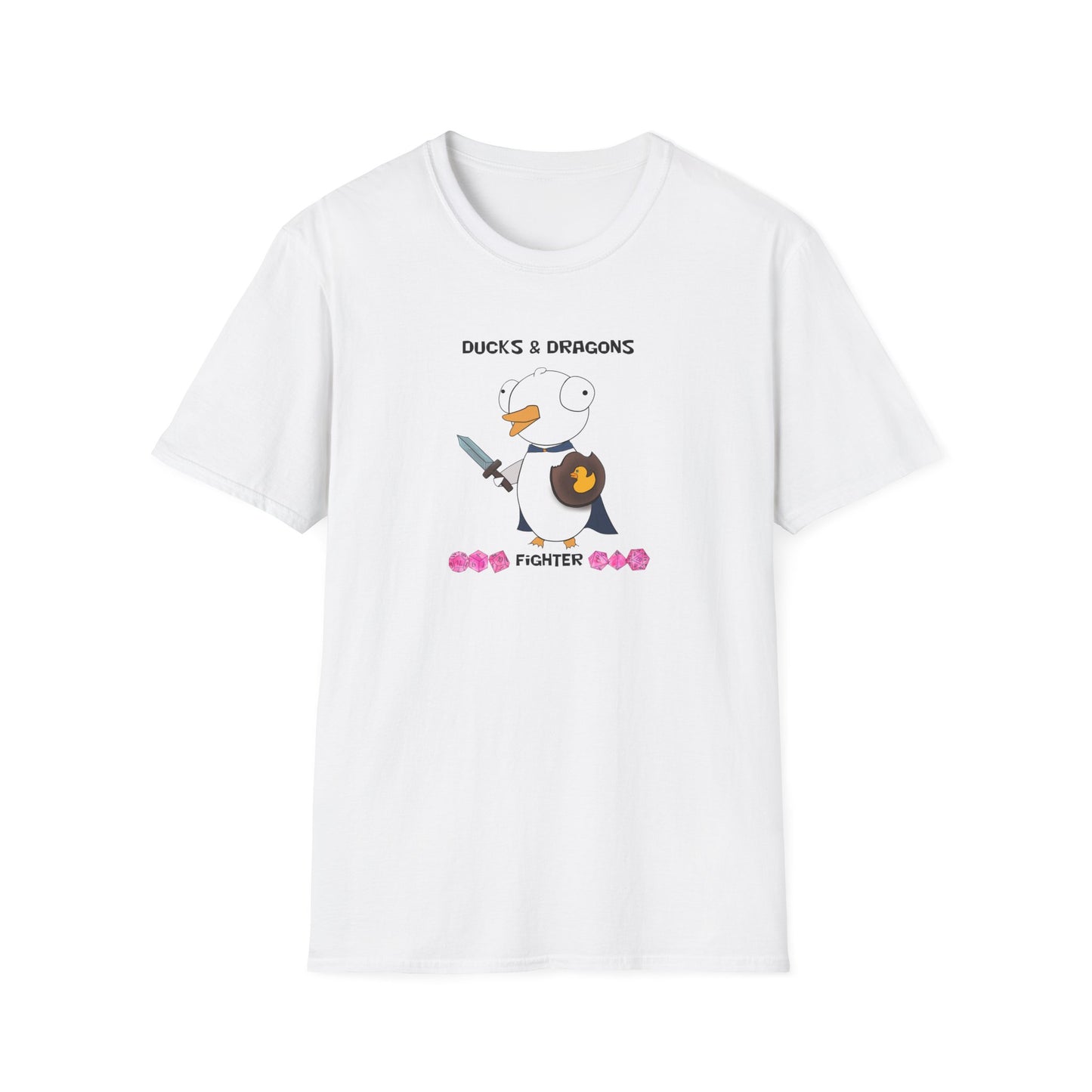D&D Ducks And Dragons Fighter | Dippy Duck T shirt | Cute and Funny Unisex T shirt | Fighter Class Shirt | DnD Clothing