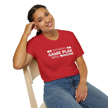 Who Needs A Game Plan When You Have Dumb Luck | Cute and Funny Unisex T shirt | Gamers Shirt | Board Gamers Tee | Video Game T Shirt