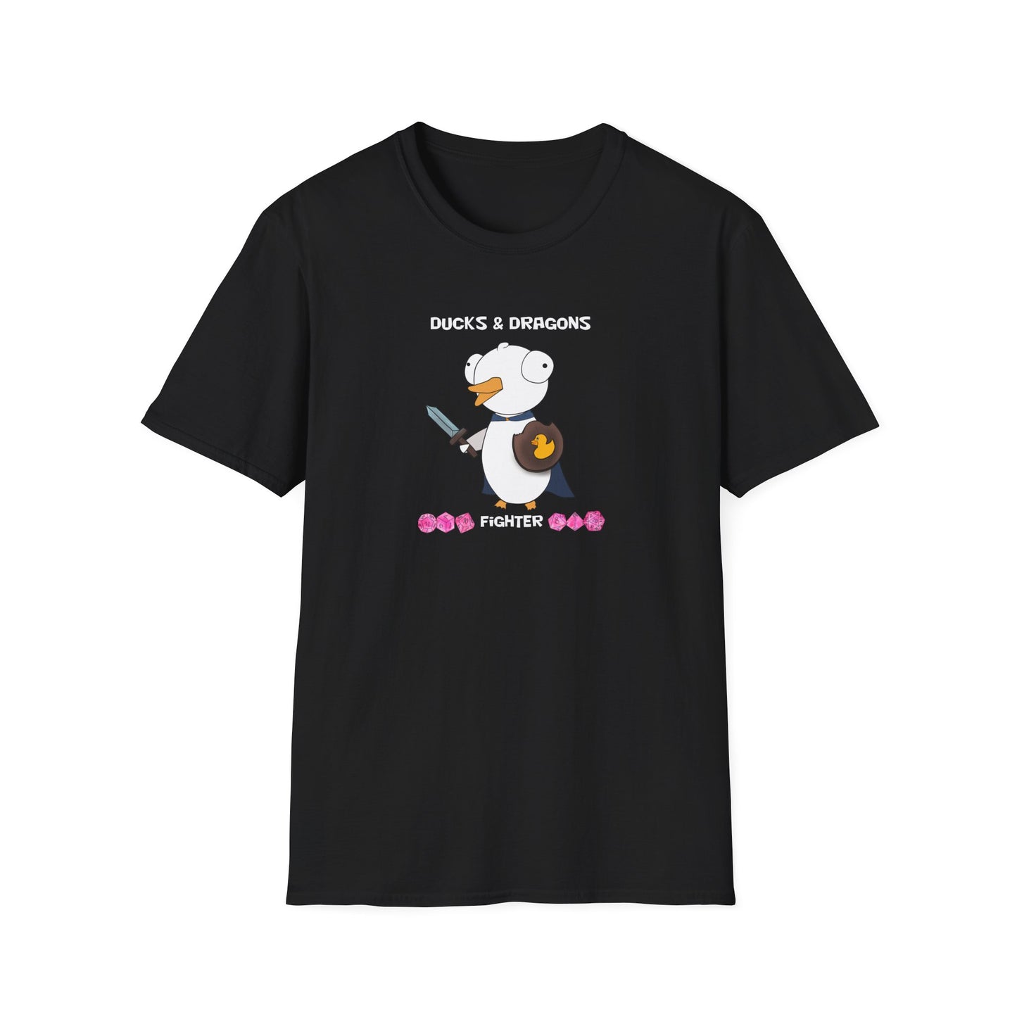 D&D Ducks And Dragons Fighter | Dippy Duck T shirt | Cute and Funny Unisex T shirt | Fighter Class Shirt | DnD Clothing