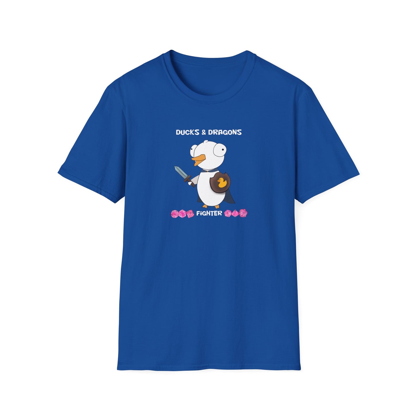 D&D Ducks And Dragons Fighter | Dippy Duck T shirt | Cute and Funny Unisex T shirt | Fighter Class Shirt | DnD Clothing