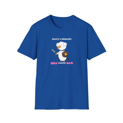 D&D Ducks And Dragons Fighter | Dippy Duck T shirt | Cute and Funny Unisex T shirt | Fighter Class Shirt | DnD Clothing