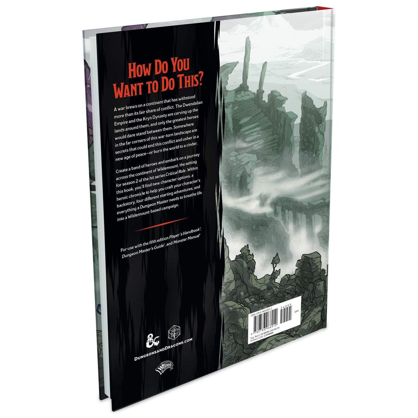 [Grade A] D&D Dungeons & Dragons Explorers Guide to Wildemount Hardcover