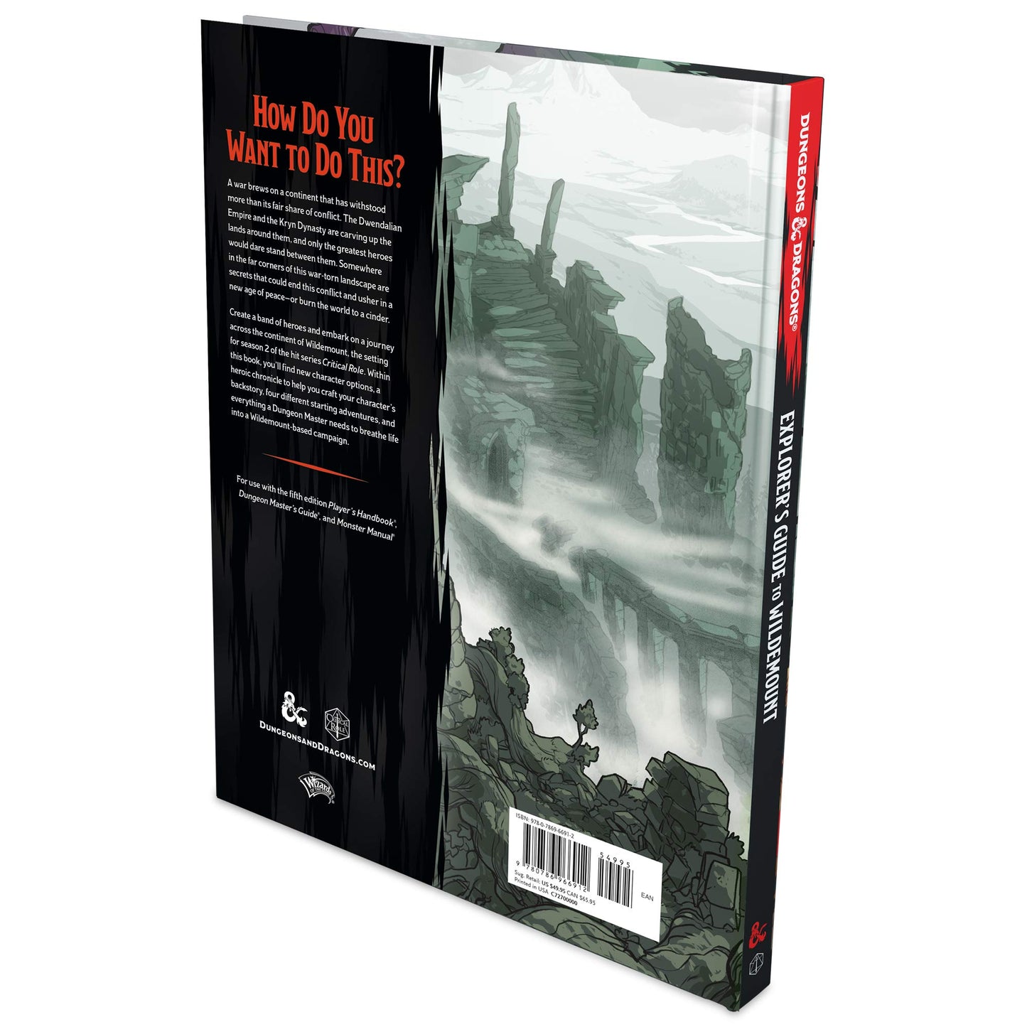 [Grade A] D&D Dungeons & Dragons Explorers Guide to Wildemount Hardcover