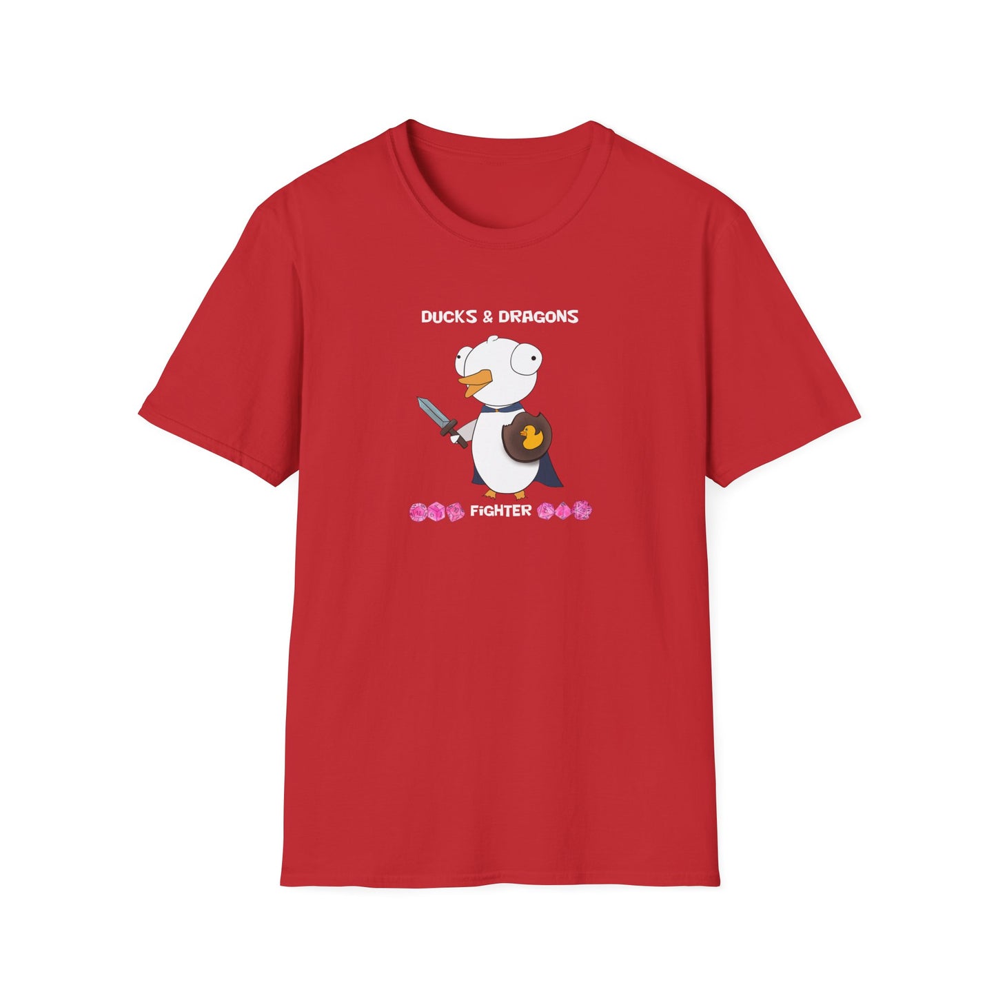 D&D Ducks And Dragons Fighter | Dippy Duck T shirt | Cute and Funny Unisex T shirt | Fighter Class Shirt | DnD Clothing