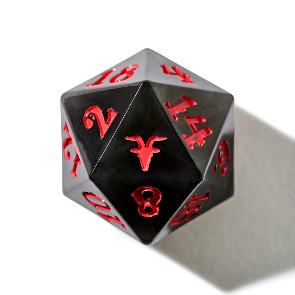 [Grade A] Crooked Moon Horned King Resin Dice Set