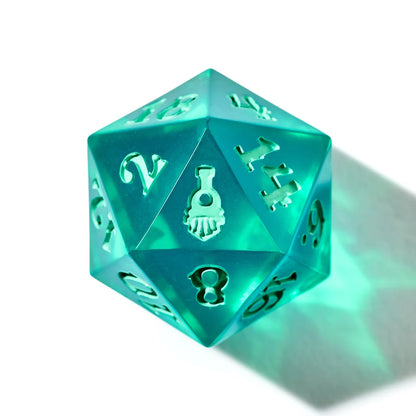 [Grade A] Crooked Moon Ghost Train Resin Dice Set