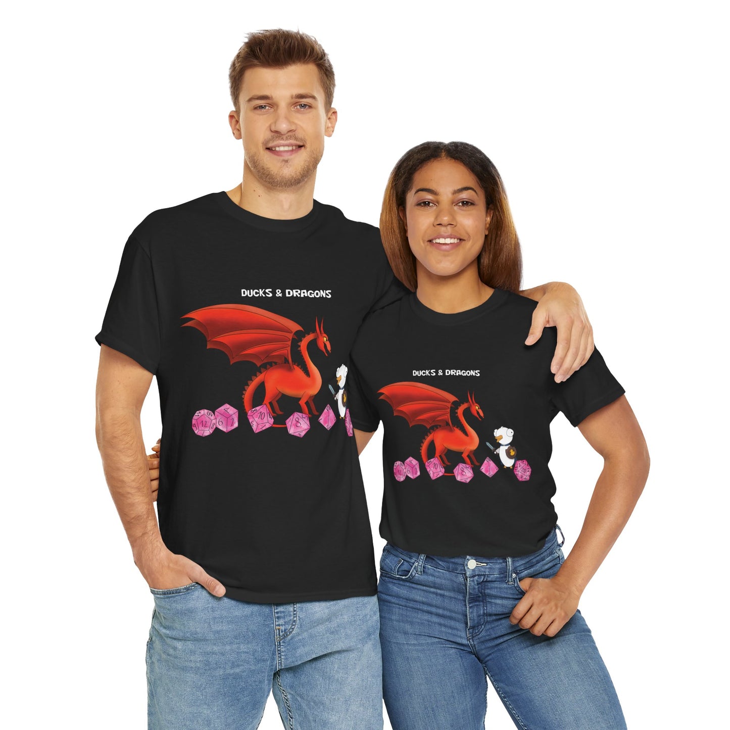 D&D Ducks And Dragons | Dippy Duck T shirt | Cute and Funny Unisex T shirt | Dungeon Master Shirt | DnD Clothing