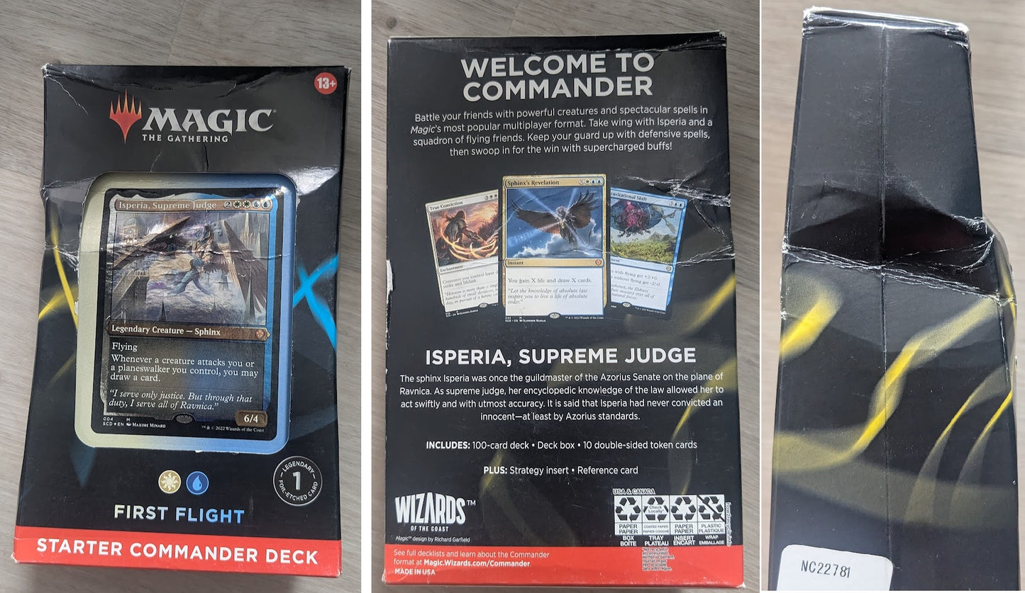 Magic the Gathering Starter Commander 2022 Commander Deck WHITE/BLUE First Flight (SD1)