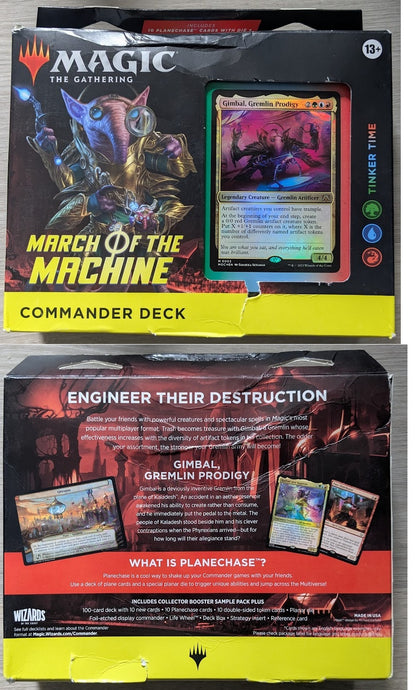Magic the Gathering March of the Machine Commander Deck GREEN/BLUE/RED Tinker Time (SD5)