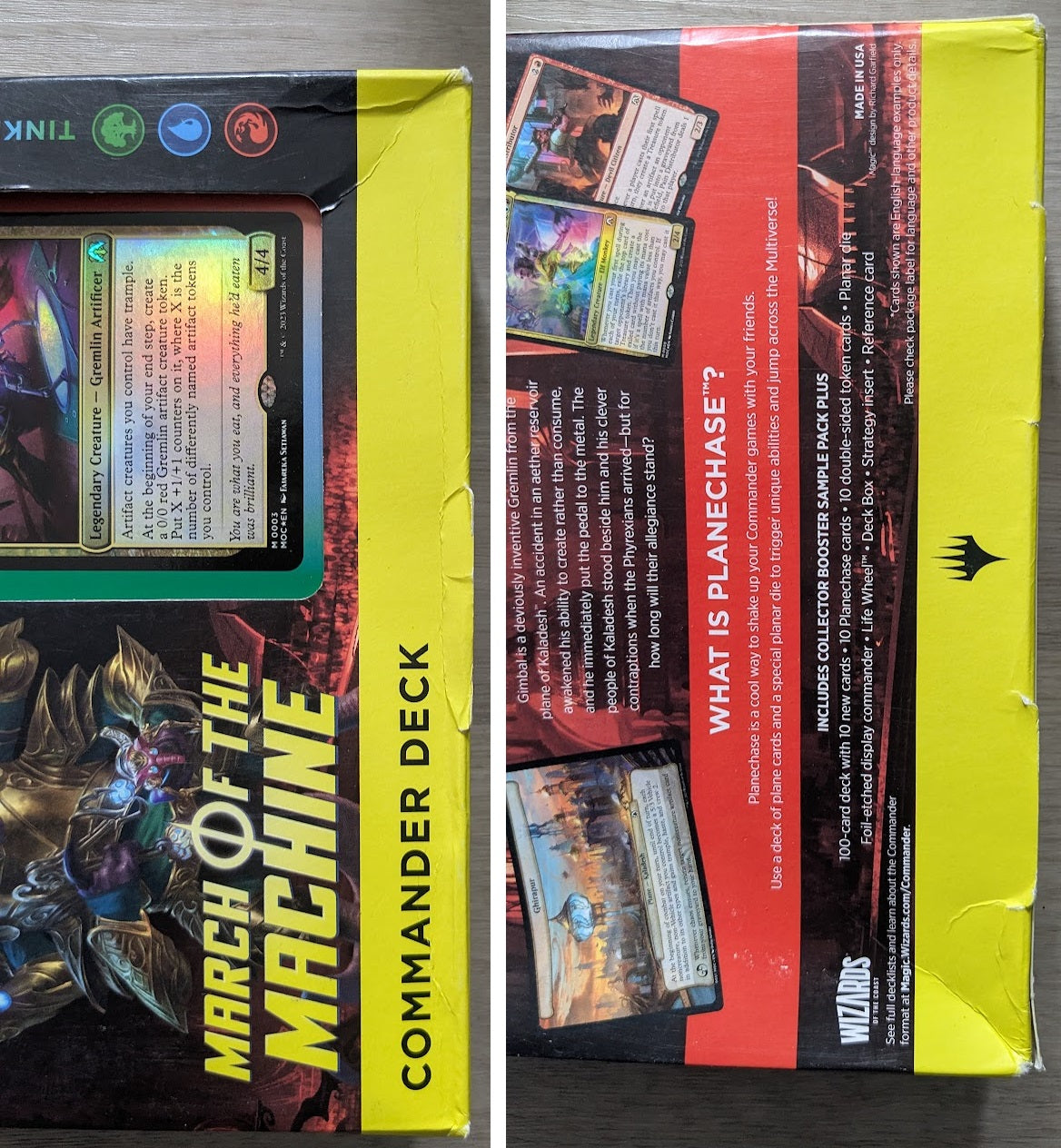 Magic the Gathering March of the Machine Commander Deck GREEN/BLUE/RED Tinker Time (SD5)