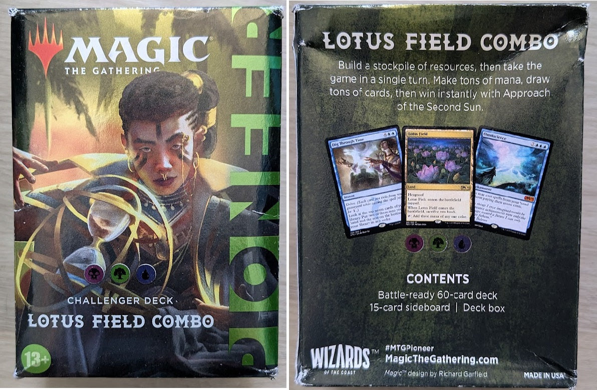 Magic the Gathering Pioneer Challenger Decks 2021 Lotus Field Combo