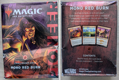 Magic the Gathering Pioneer Challenger Decks 2021 Mono Red Burn