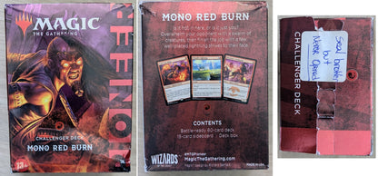 Magic the Gathering Pioneer Challenger Decks 2021 Mono Red Burn
