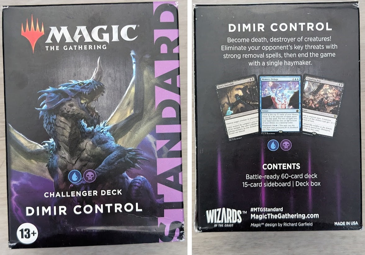 Magic the Gathering Challenger Decks 2022 BLUE/BLACK Dimir Control