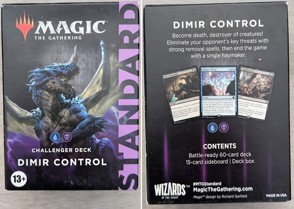 Magic the Gathering Challenger Decks 2022 BLUE/BLACK Dimir Control