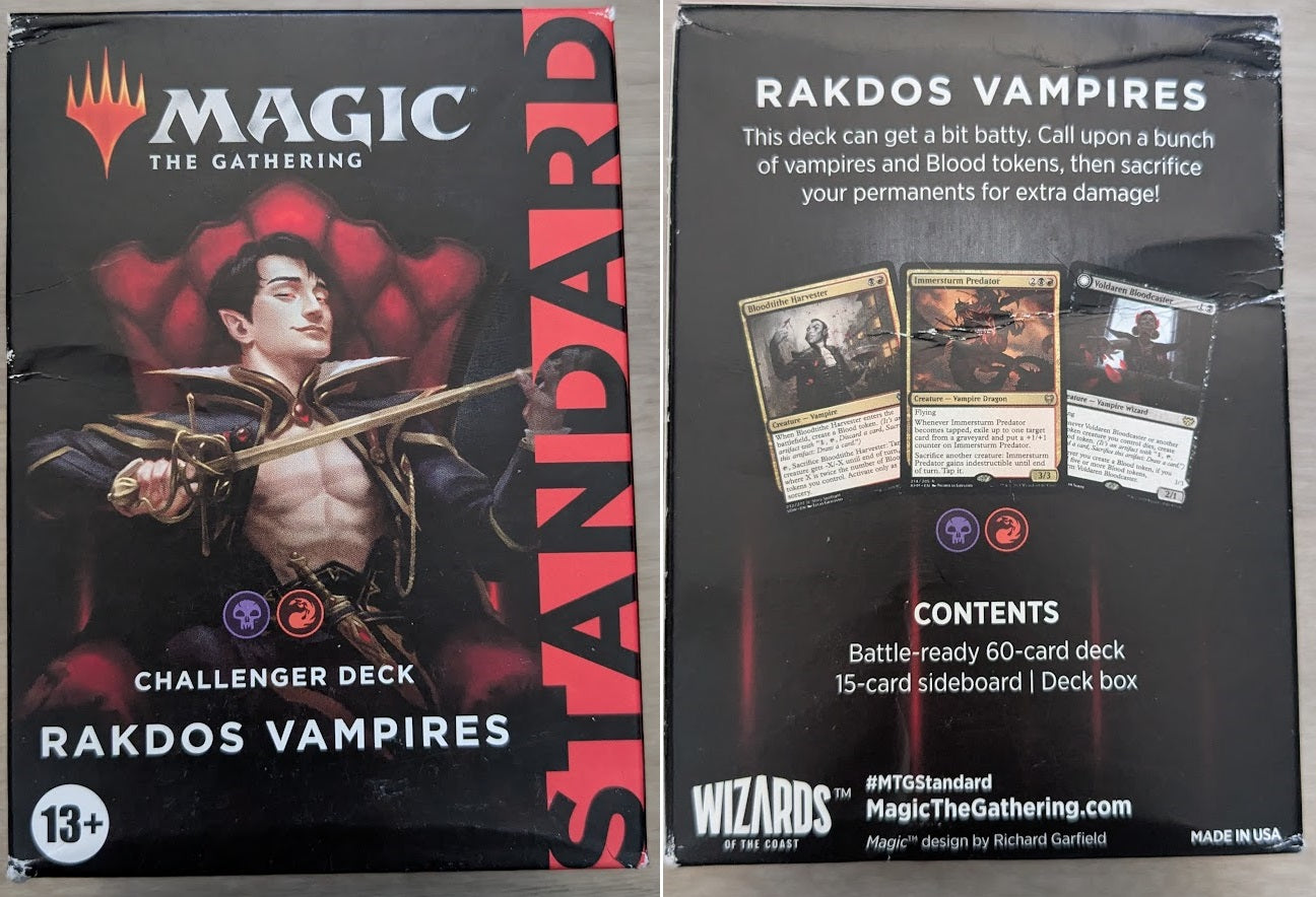 Magic the Gathering Challenger Decks 2022 BLACK/RED Rakdos Vampires