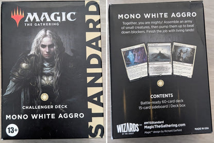 Magic the Gathering Challenger Decks 2022 WHITE Mono White Aggro