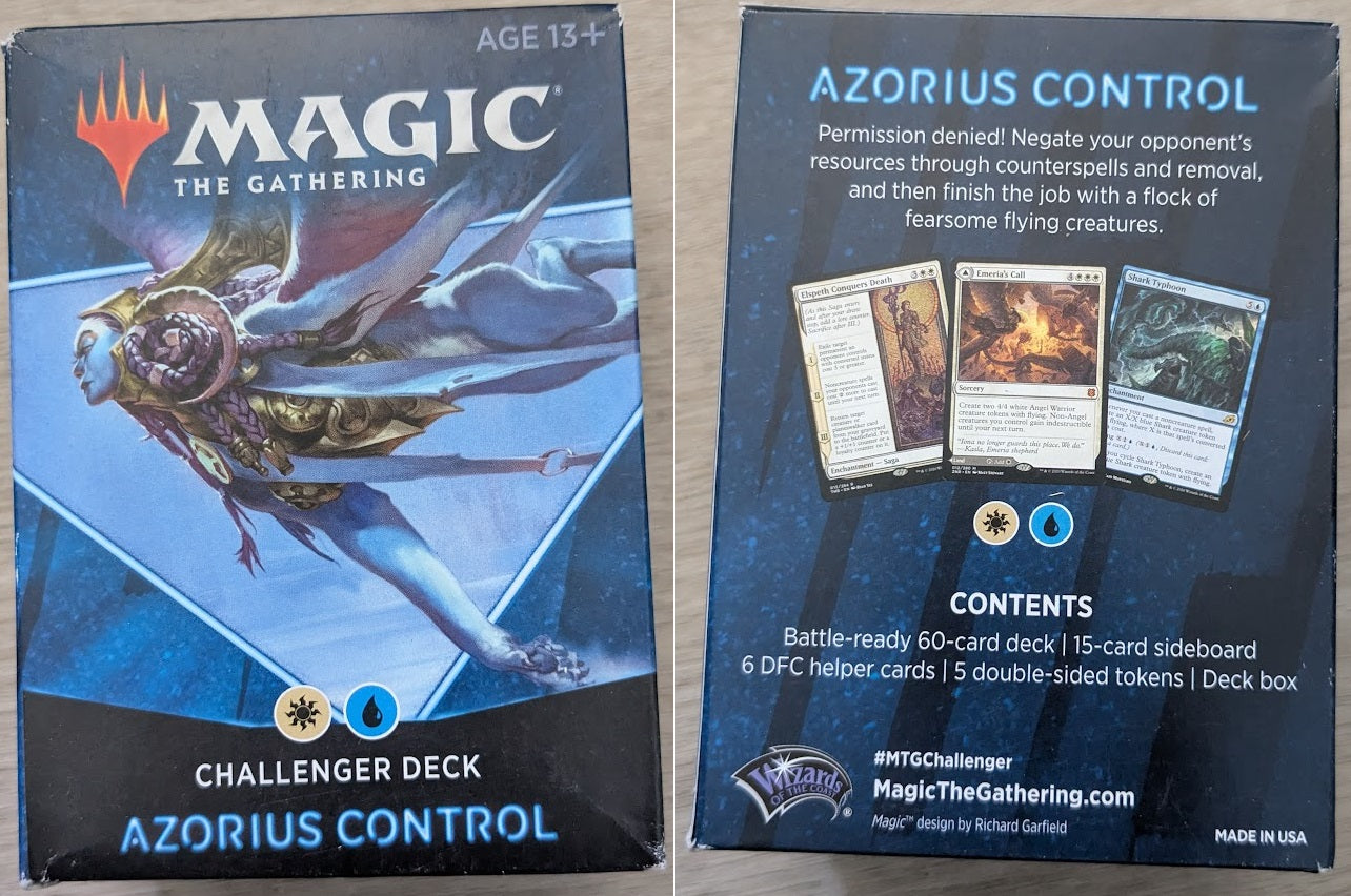 Magic the Gathering Challenger Decks 2021 Azorius Control