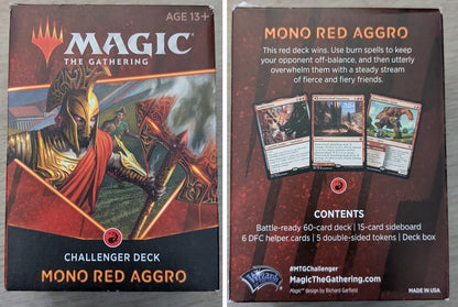 Magic the Gathering Challenger Decks 2021 Mono Red Aggro