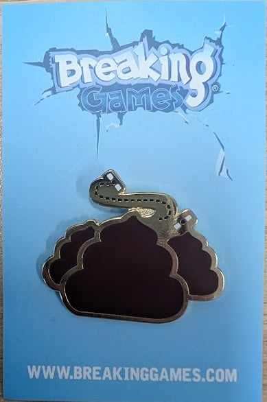 [Grade A] Breaking Games Poop Enamel Pin