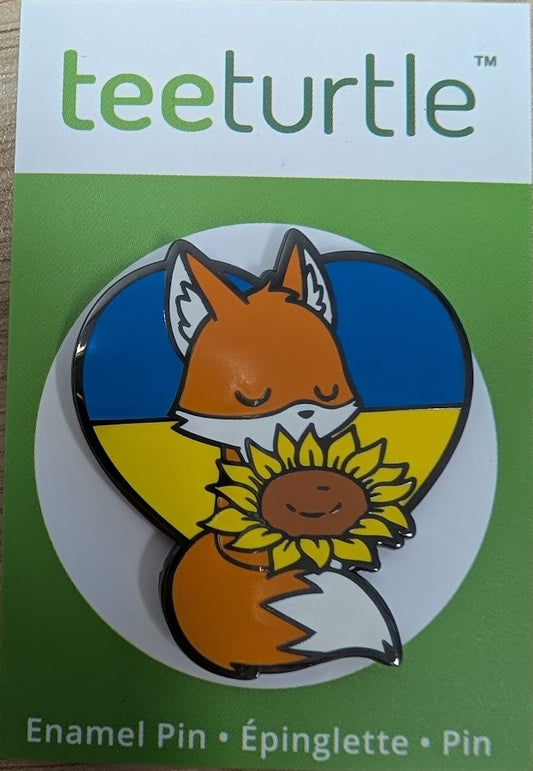 [Grade A] Tee Turtle Ukraine Flag Enamel Pin